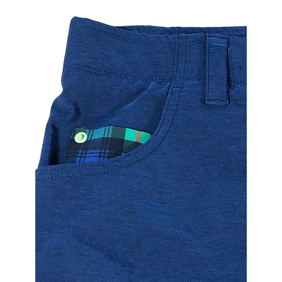 William Murray Golf Shorts Mens 38 Straight Fit Quick Dry Chino Dark Blue Lightw - Picture 4 of 12